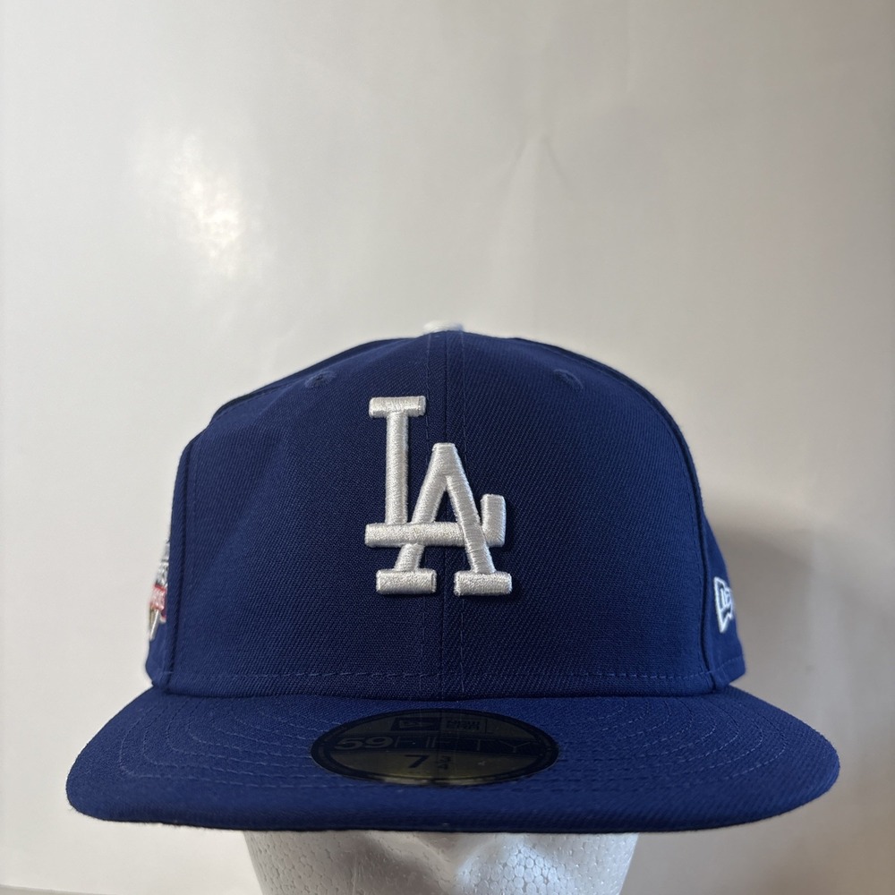 New Era 59FIFTY Los Angeles Dodgers 2024 World Series Blue MLB Hat 7 3/4